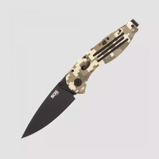 Складной нож полуавтоматический SOG Aegis SG_AE-06 c клинком из стали AUS-8, рукоять GRN