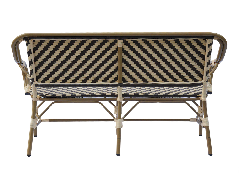 "Кабри" диван двухместный из искусственного ротанга, цвет бежево-коричневый