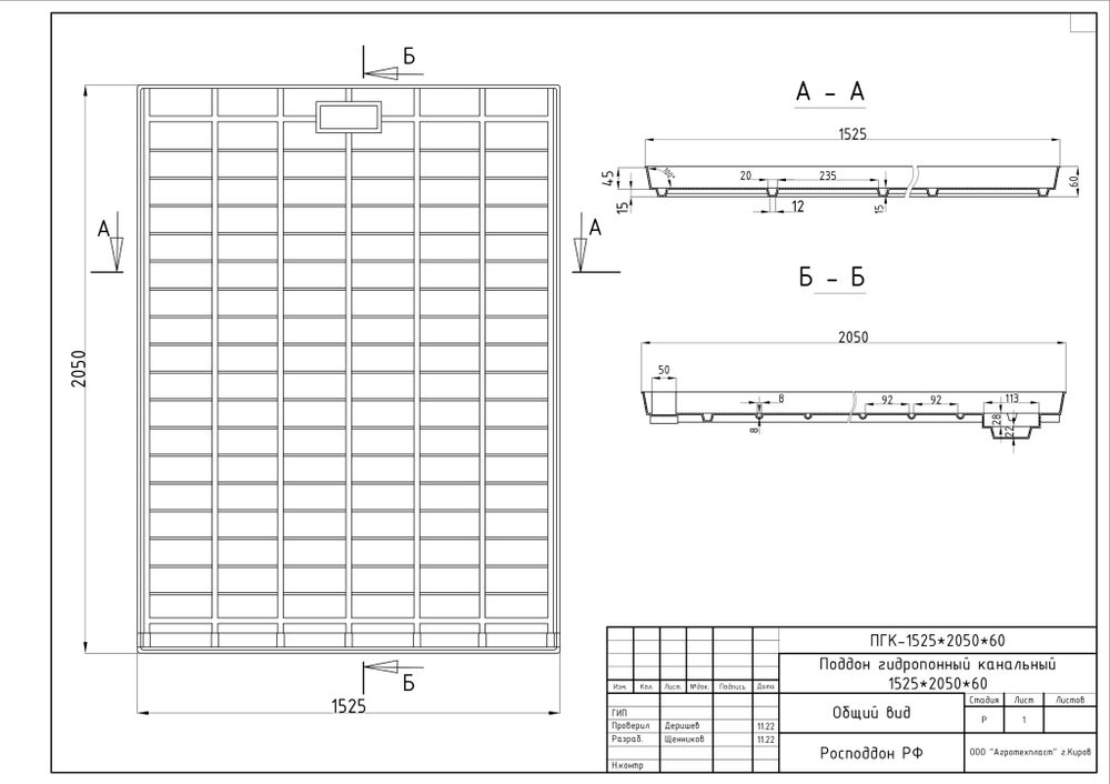 ПГК 1525*2050*45