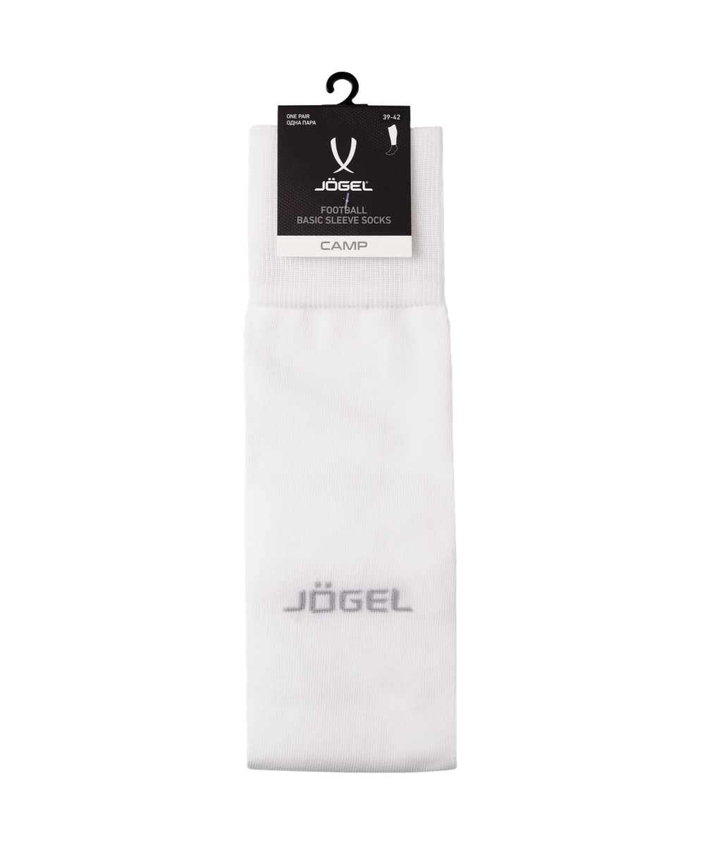 Гольфы футбольные JÖGEL CAMP BASIC SLEEVE SOCKS 00, белый/серый