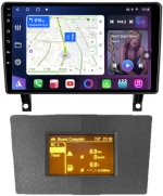 Магнитола для Opel Antara 2006-2015 (перенос БК вниз, серая) - FarCar 7282S монитор 9" QLED на Android 13, 8 ядер (TS18), CarPlay, 4G SIM-слот