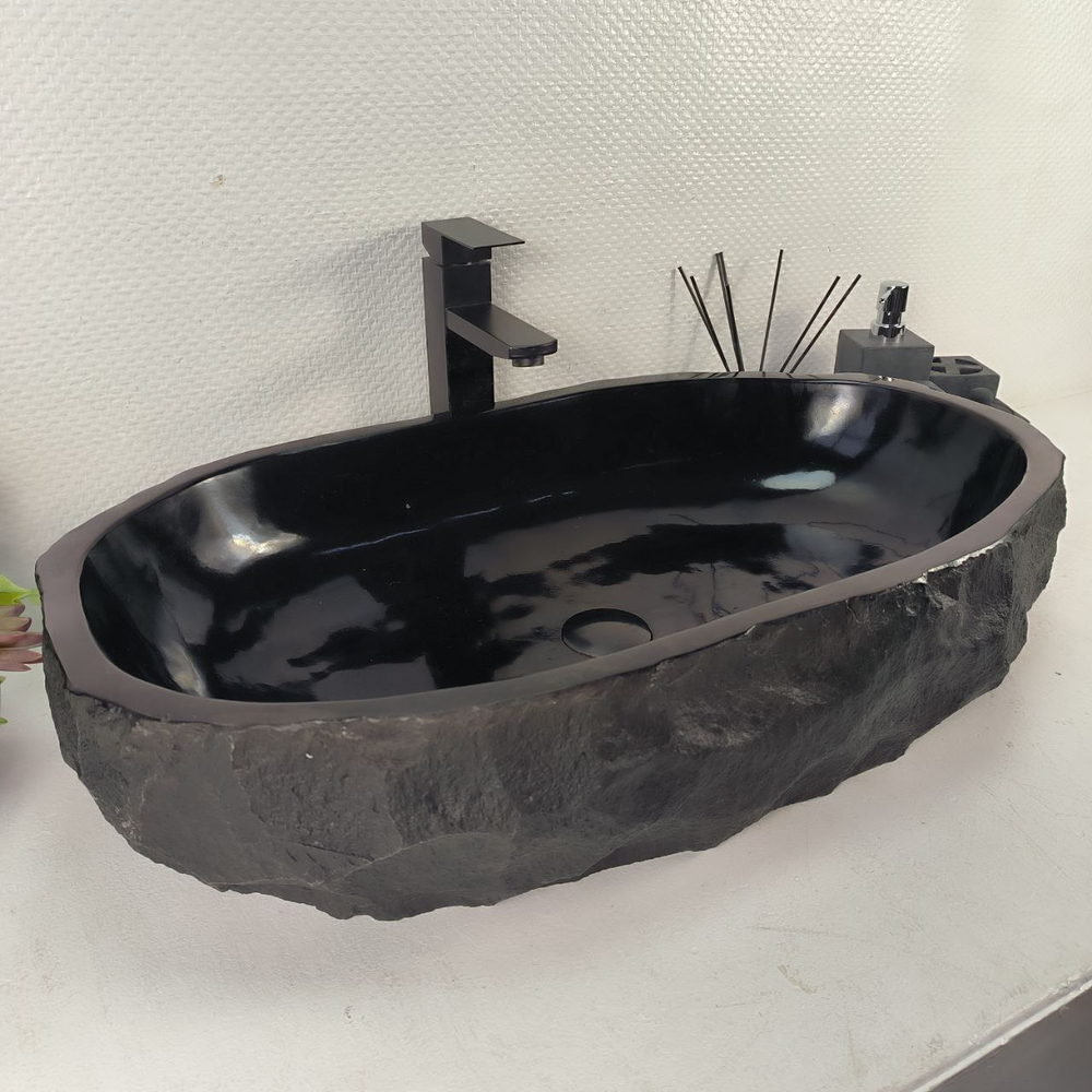 Раковина из андезита Erozy Black EA-65002 70*40*15 0036