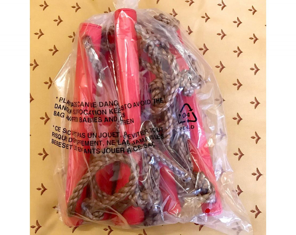 Лестница веревочная RED/BROWN