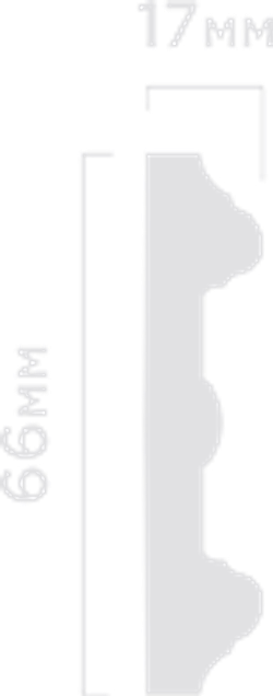 Молдинг HiWood, 66x17 мм