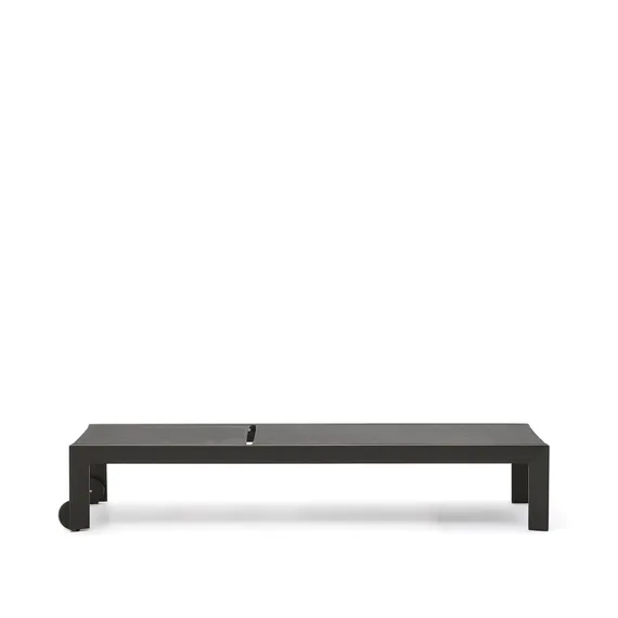 Canutells Алюминиевый шезлонг с черной отделкой