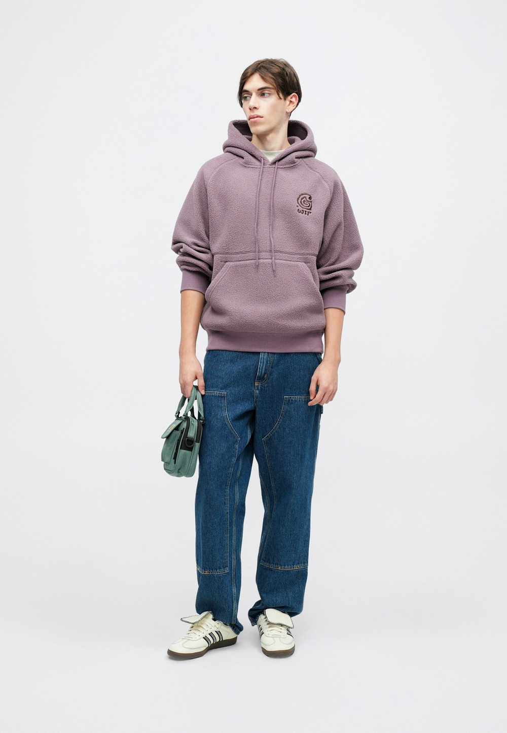 Carhartt WIP Флисовая толстовка - Фиолетовый