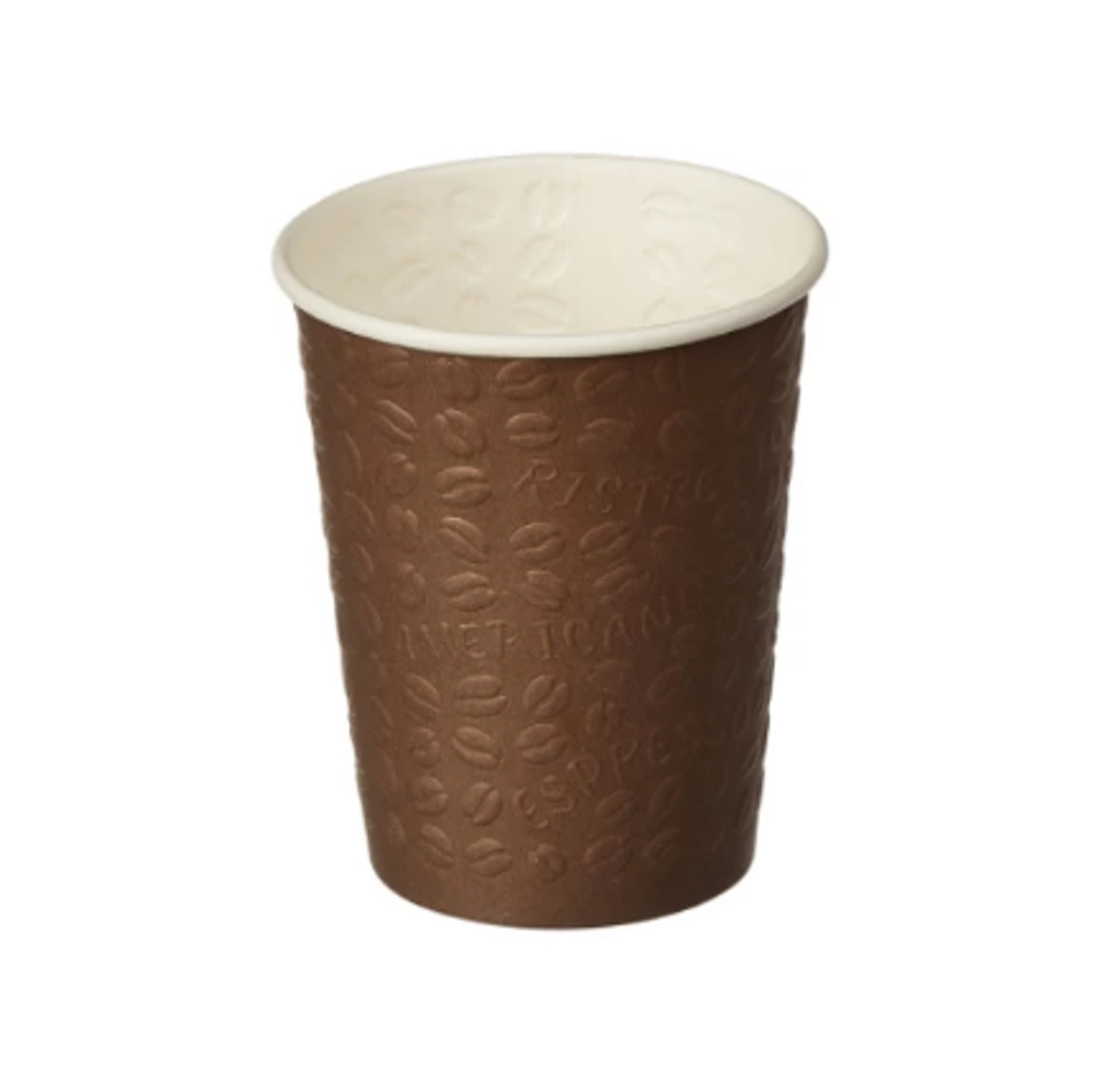 Стакан бумажный 1сл 300 (364) мл d=90 мм для горячего конгрев Coffe Touch коричневый