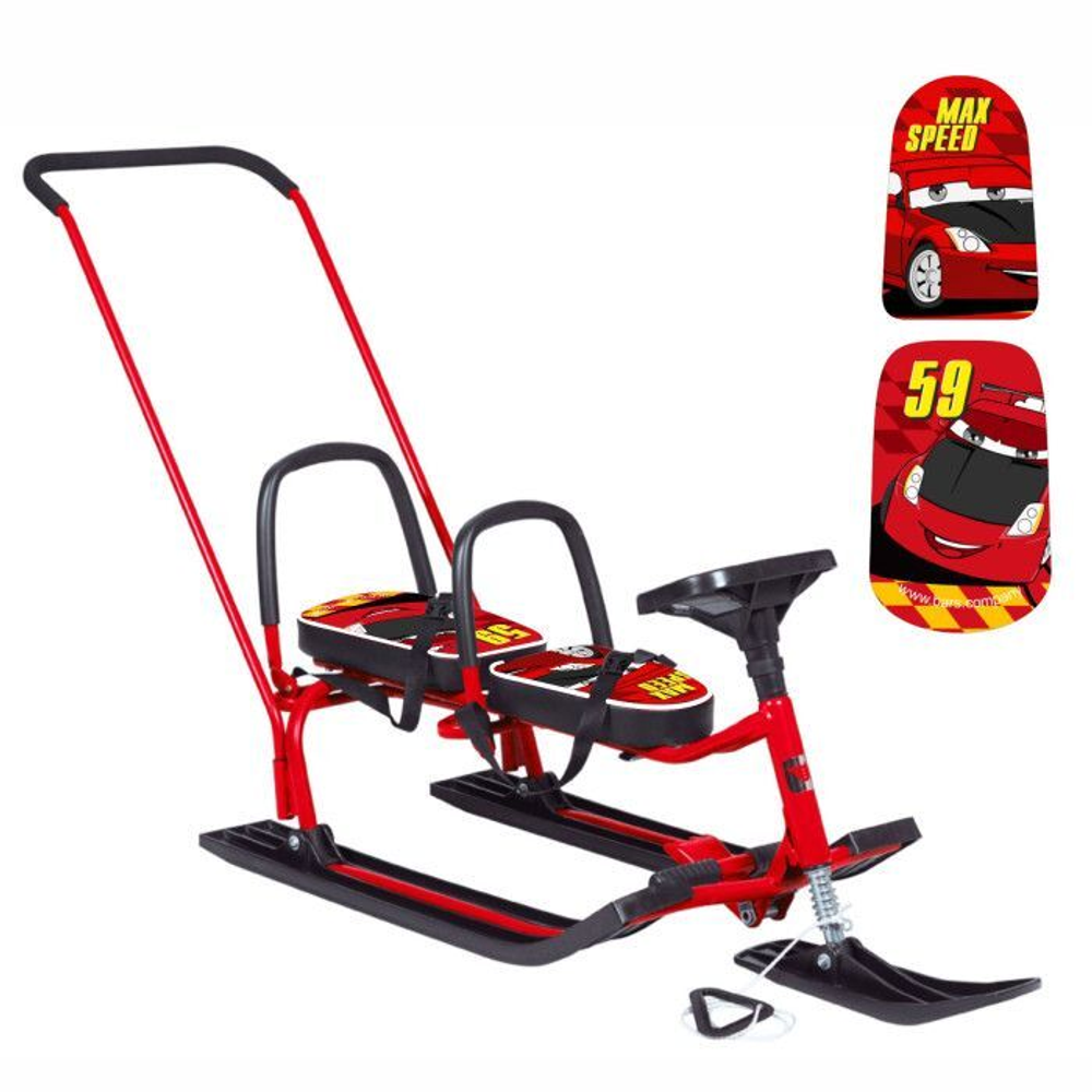 Снегокат Барс 505 Twins Baby Push скорость 59