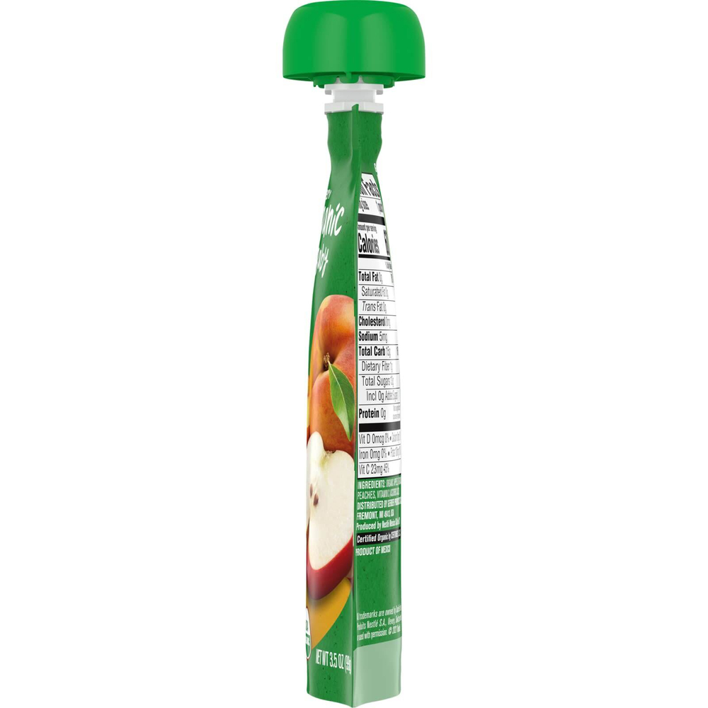 Gerber, Organic for Baby, 2nd Foods, яблоки и персики, 99 г (3,5 унции)