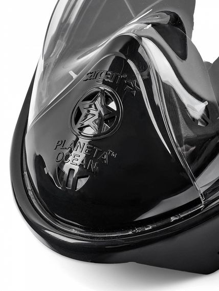Маска полнолицевая Sargan Планета океан 2.0 черный/черный/белый