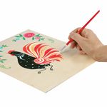 Кисти ПИФАГОР, набор 3 шт. (беличья круглая № 3, коза круглая № 4, из щетины плоская № 6), 200229