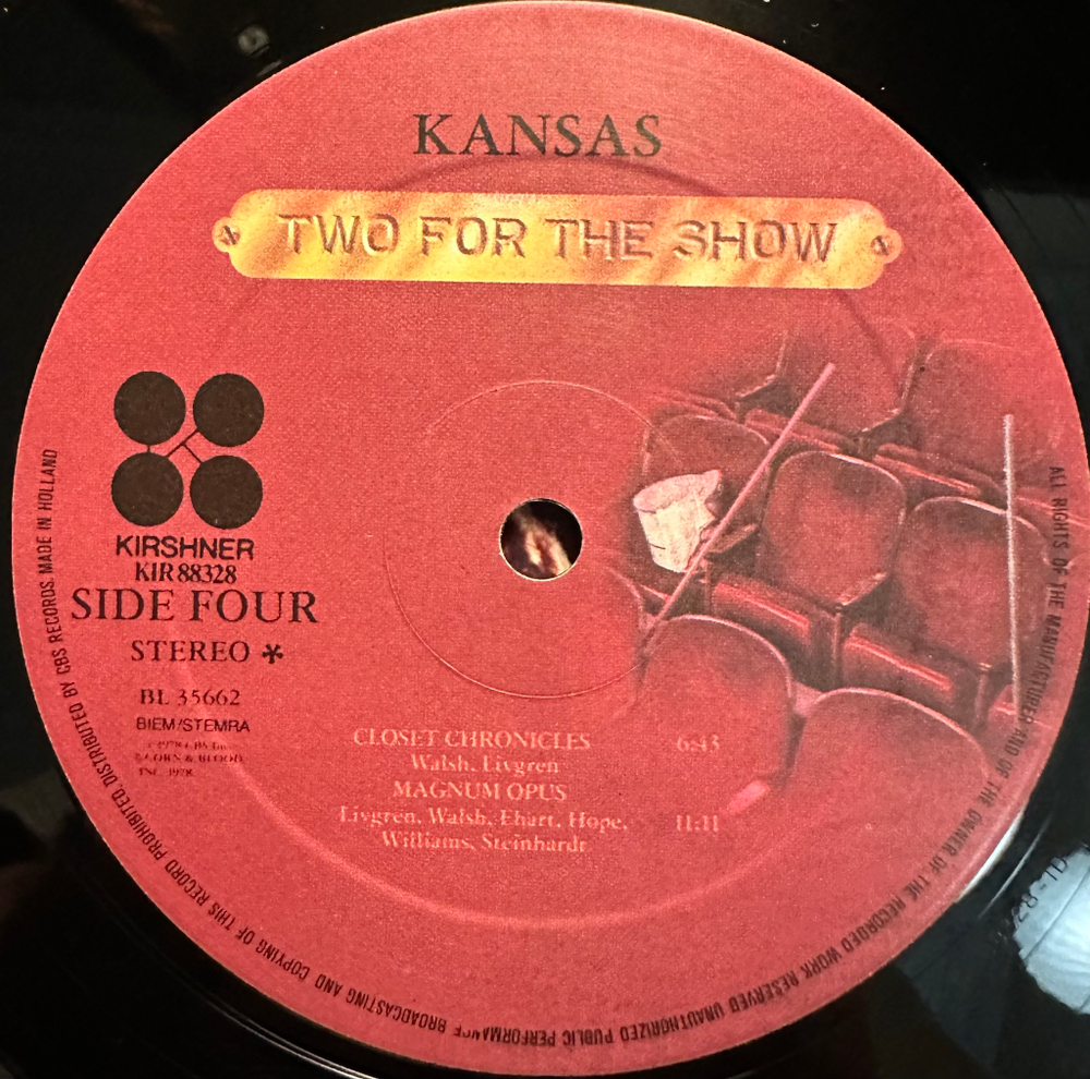 Kansas- Two For The Show 2LP (Голландия 1978г.)