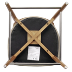 Стул полубарный Lucas 3 латте букле ножки цвета орех