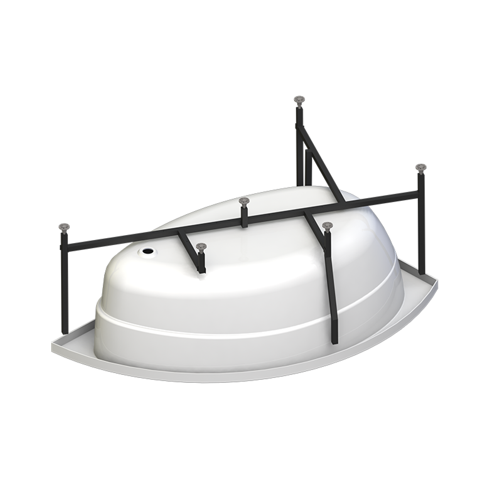 Акриловая ванна Radomir Vanessa (Радомир Ванесса) Модерна 160х100 L, с каркасом