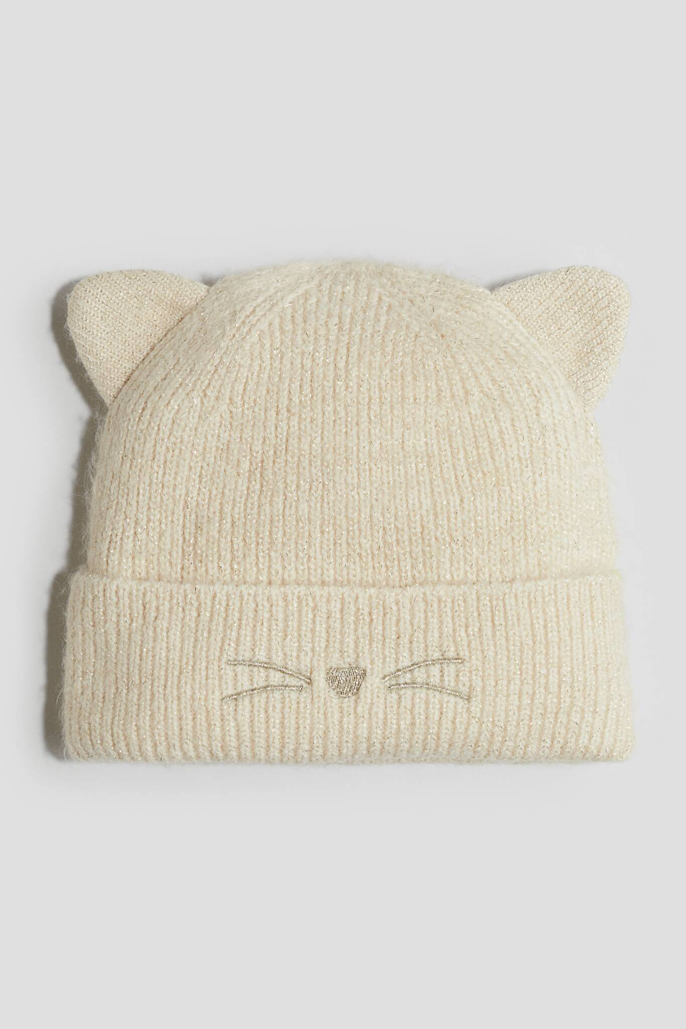 H&M Шапка с ушками, светло-бежевый