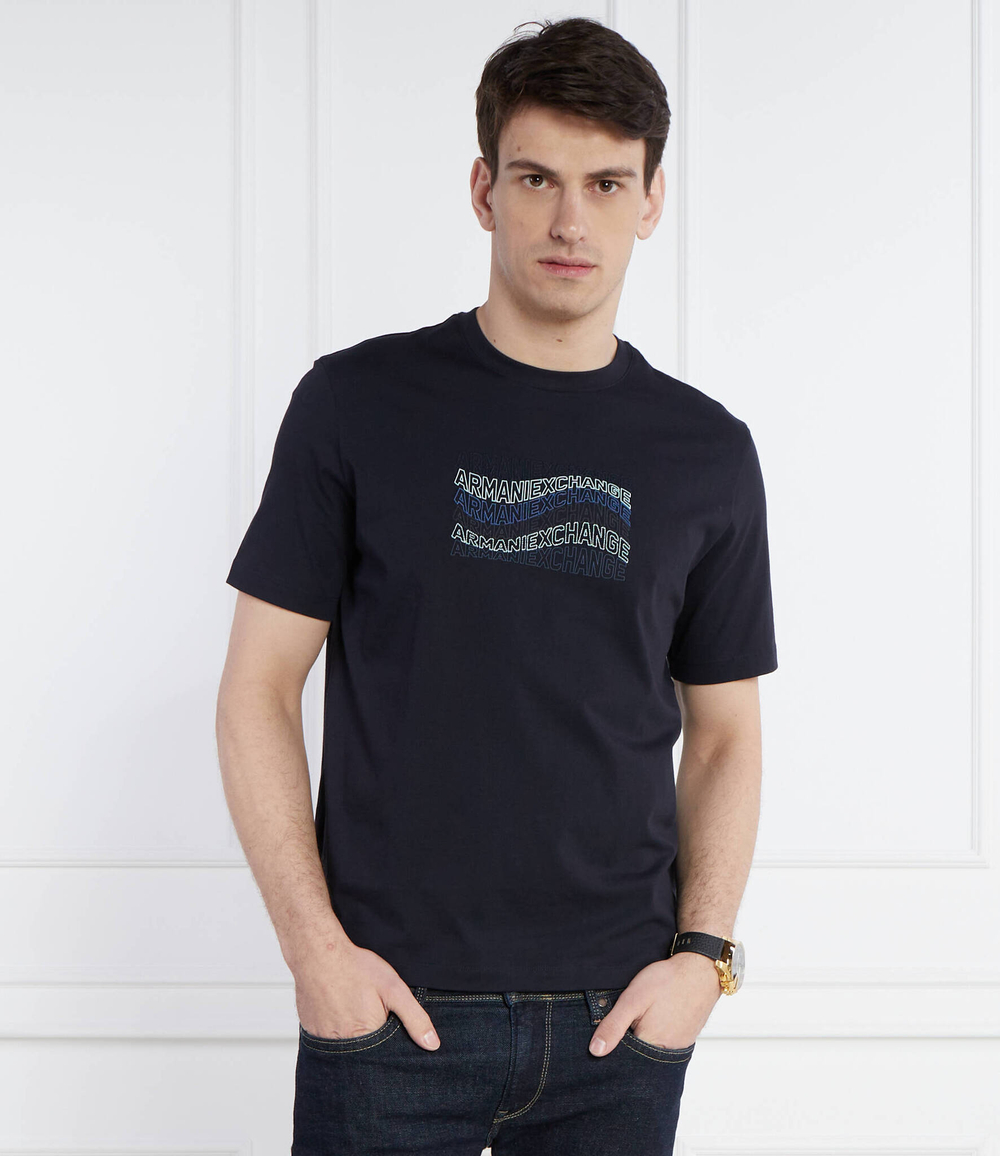 Футболка Armani Exchange - темно-синий(3DZTLE ZJ9JZ)