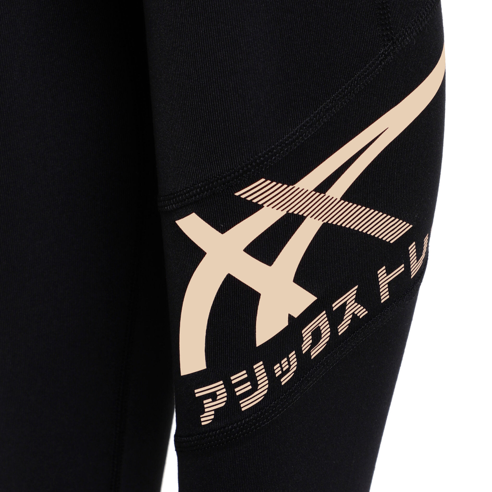 Женские теннисные брюки ASICS Tiger Tight Women - Black, Beige