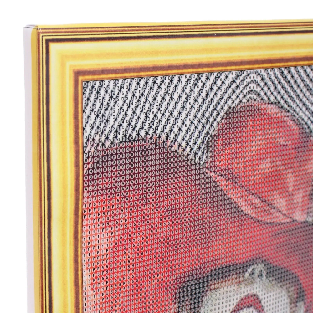 Алмазная мозаика на подрамнике с полным заполнением»МИР ЯРКИХ КРАСОК», девушка в шляпе, 30*40см