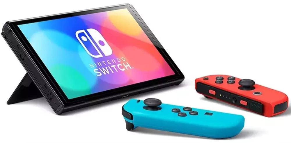 Игровая консоль Nintendo Switch (OLED-модель) 64GB HK Neon