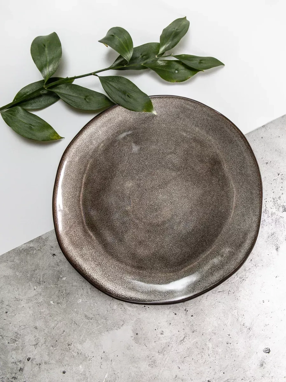 Набор 2 шт тарелок с бортиком, 28 см, Мокко