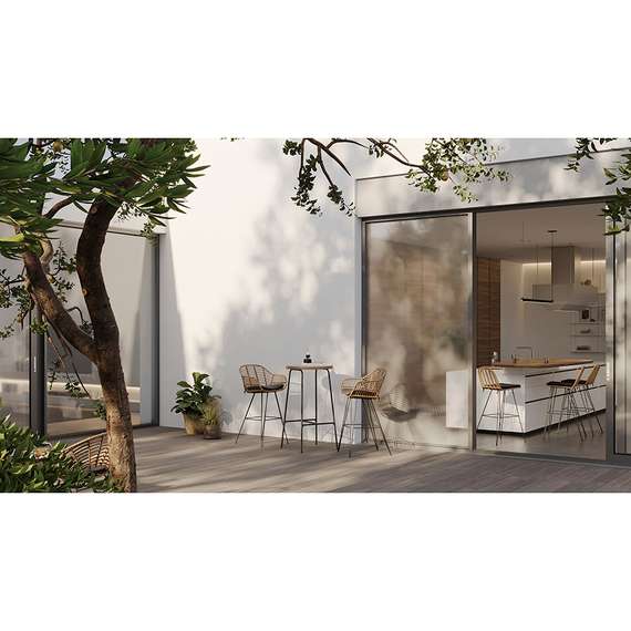 Барный стул Vetle Flat, светлый ротанг