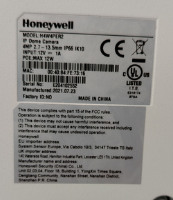 IP-камера купольная Honeywell H4W4PER2 4 Мп моторизованный 2.7-13.5 мм без ИК IP66 уличная