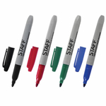 Маркеры перманентные (нестираемые) STAFF "EVERYDAY", НАБОР 4 шт., АССОРТИ, 2,5 мм, 151237