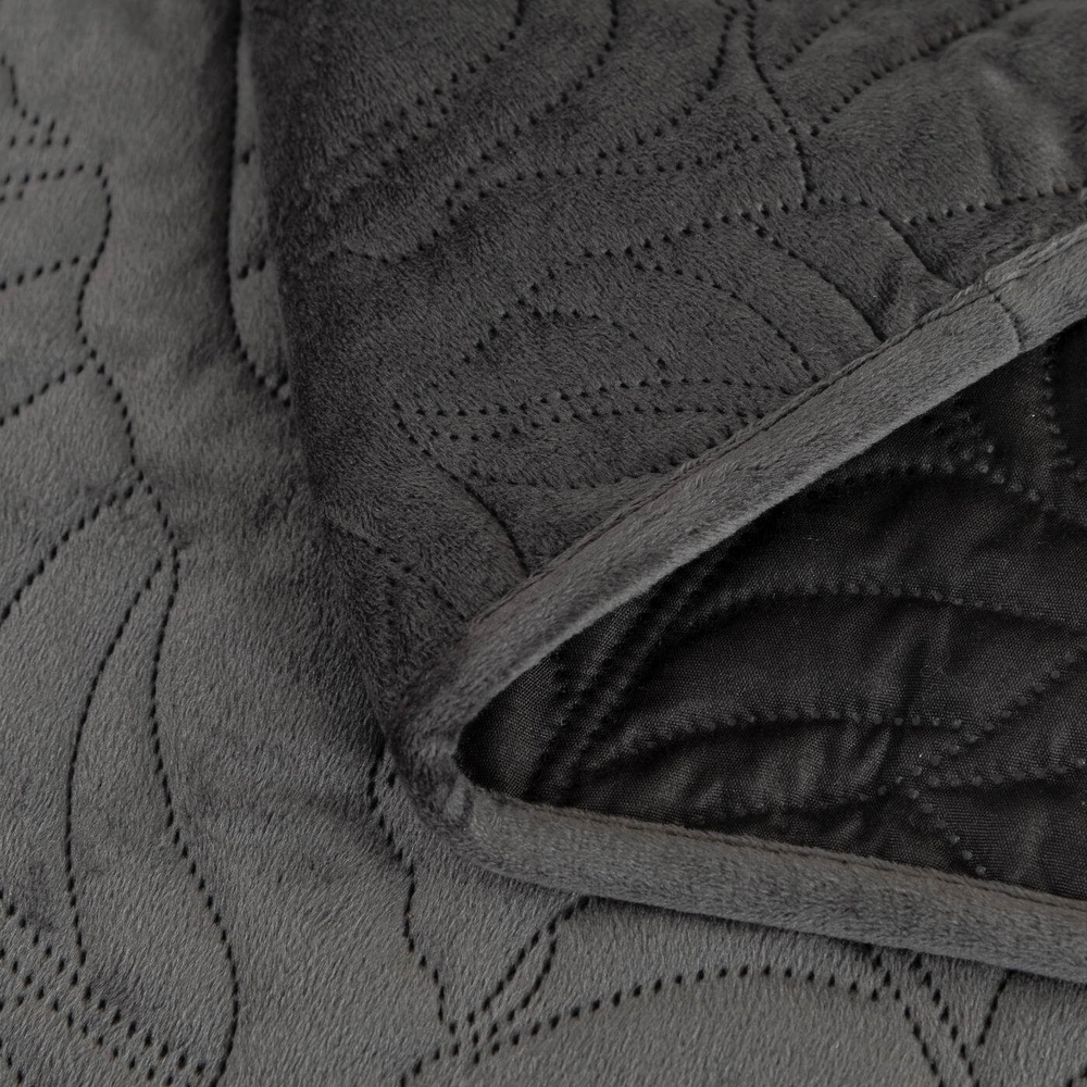 Покрывало 240х260 и 2 наволочки 50х70 Sofi De MarkO Мелисса черное