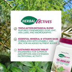 NaturesPlus, Herbal Actives, Tri-Immune ™ с длительным высвобождением, 60 таблеток