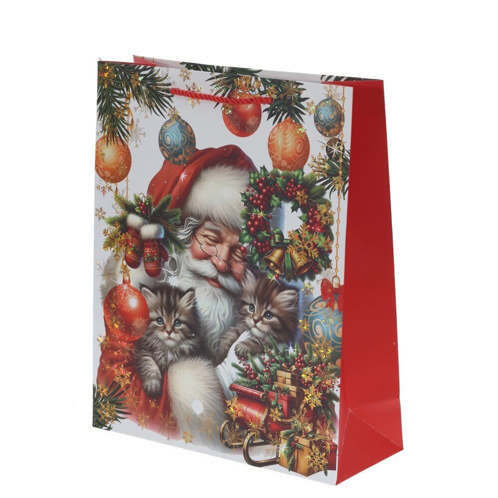 GAEM Пакет подарочный (бумага 210г/м2, блок 12шт), L30 W12 H41 см, 4в.