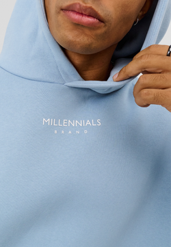 Худи MILLENNIALS BASIC LIGHT BLUE