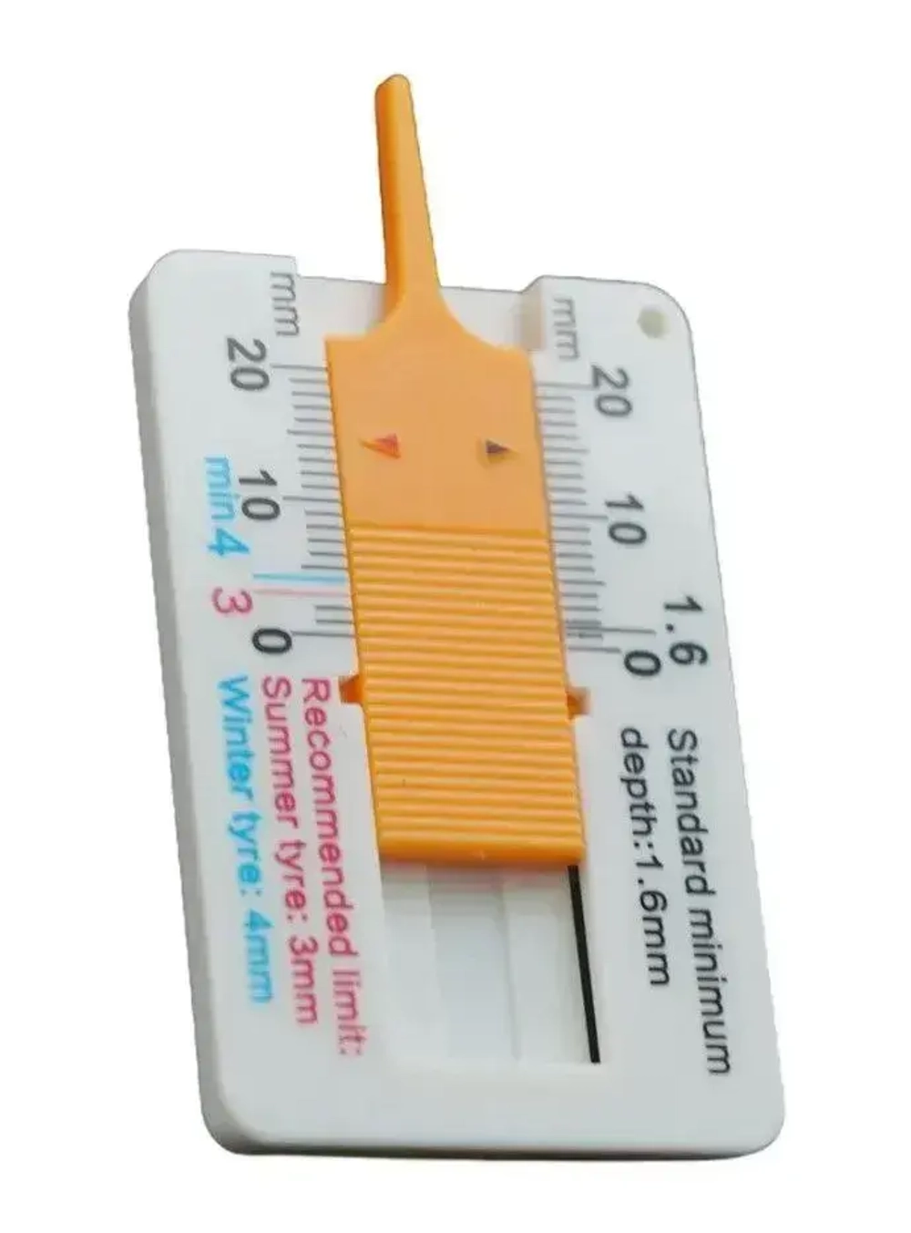 Измеритель глубины протектора шин автомобиля / Глубиномер для шин механический