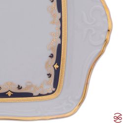 Поднос Thun Мария Луиза синяя лилия 38 см