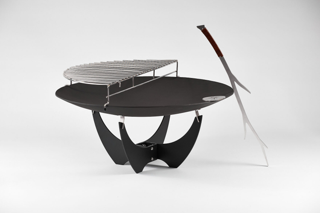 Чаша для костра с основанием Up!Flame STEEL CUP 650 PREMIER black