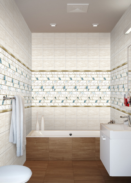 Панель ПВХ фотопечать с глиттером Беатриса 2700х250мм