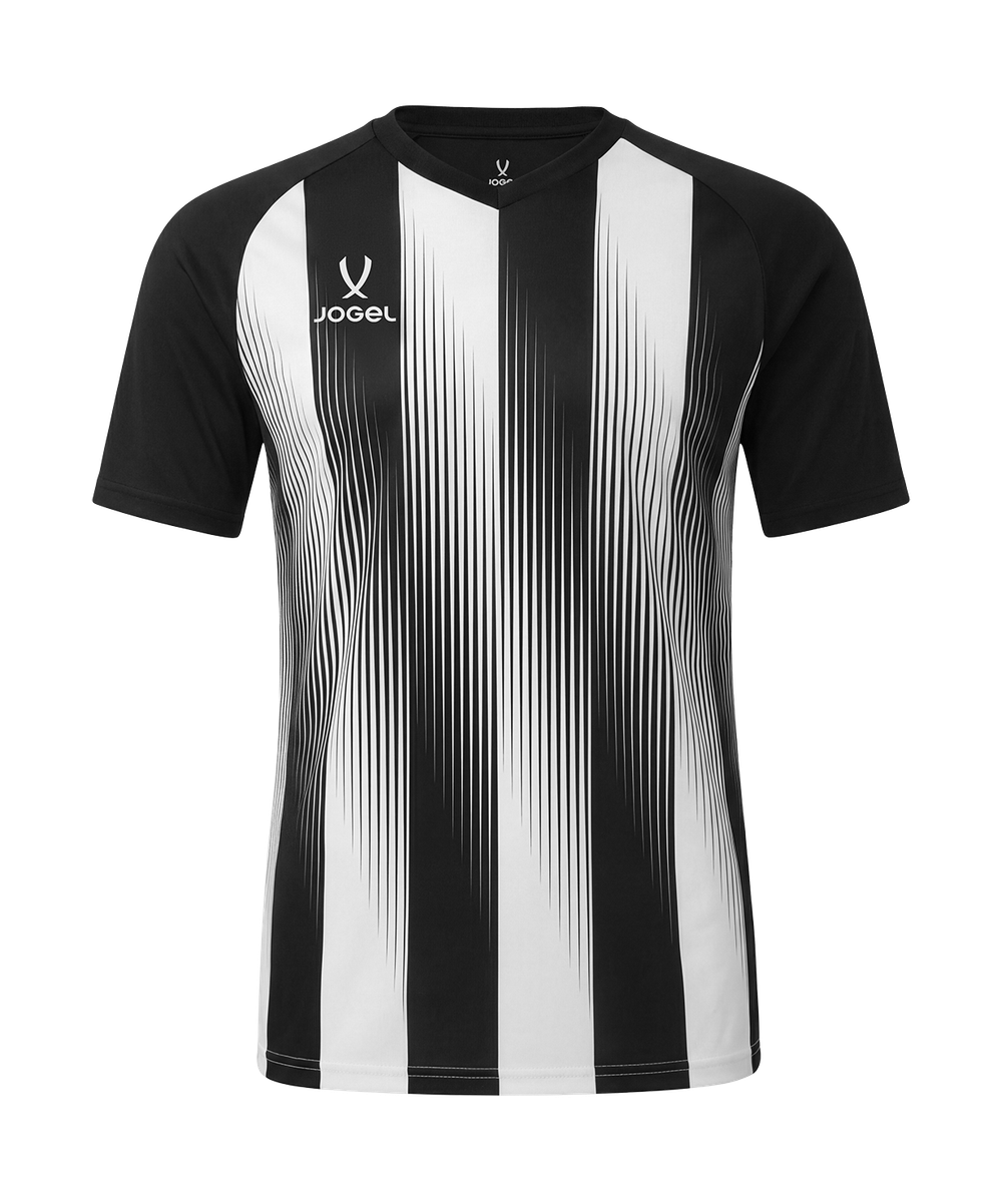 Футболка игровая Jogel Camp Striped Jersey, черный 99/белый 00
