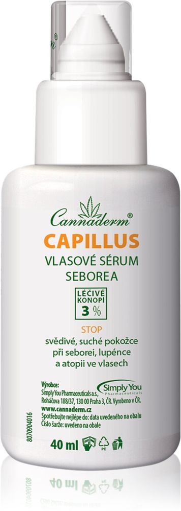 Cannaderm активная сыворотка для сухой и зудящей кожи головы Capillus Seborea Hair Serum