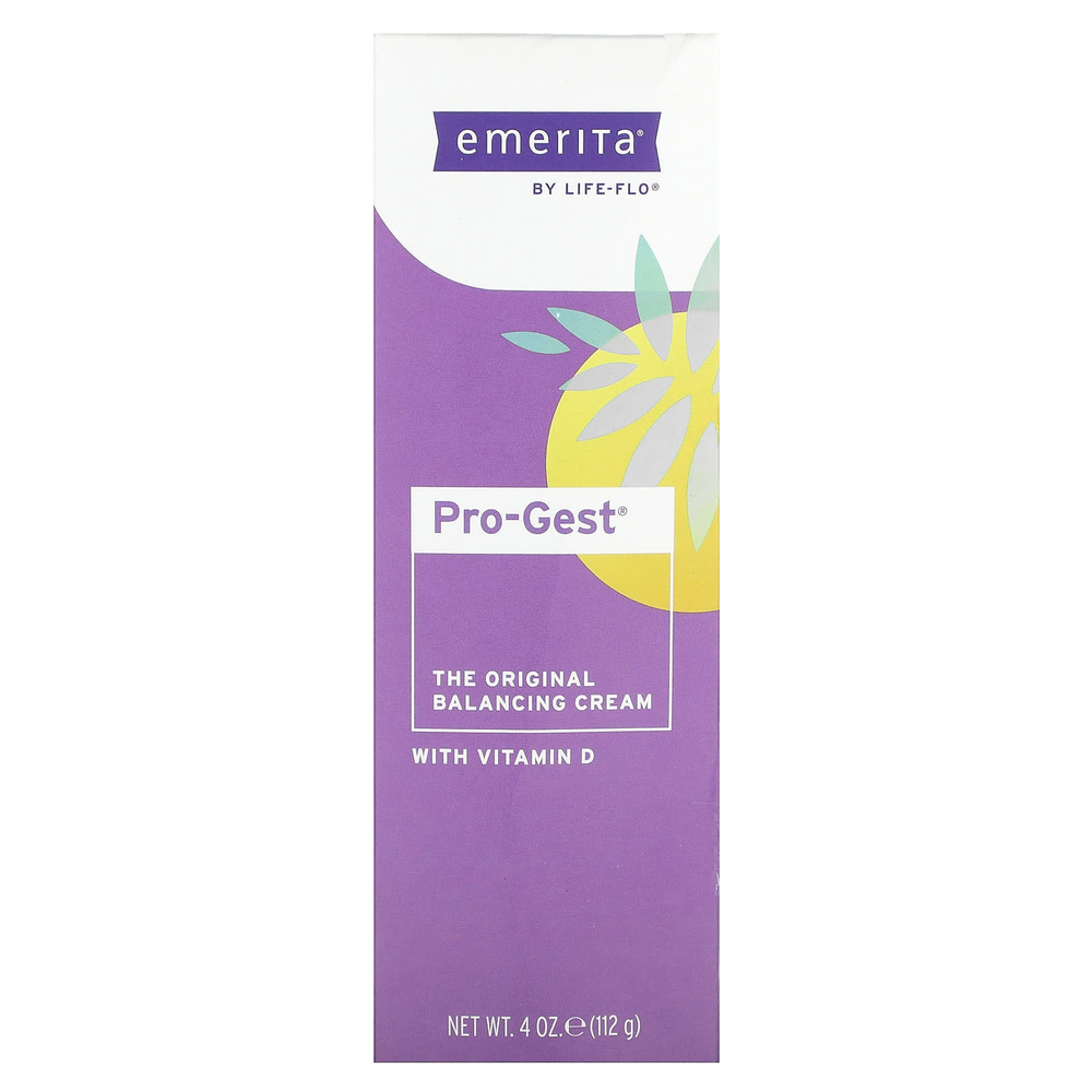 Emerita, Pro-Gest, балансирующий крем с витамином D3, 112 г (4 унции)