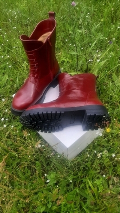 Ознакомительный образец! Полусапоги женские на объёмную ногу