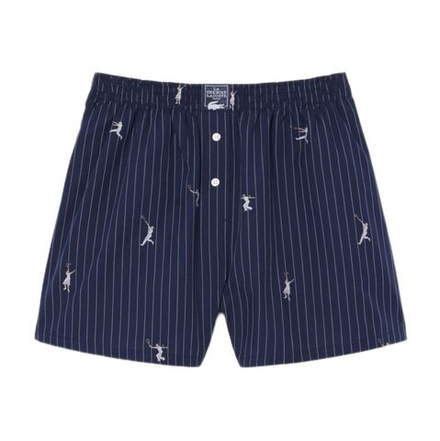 Женские теннисные шорты Lacoste Cotton Poplin Boxer - navy blue/white