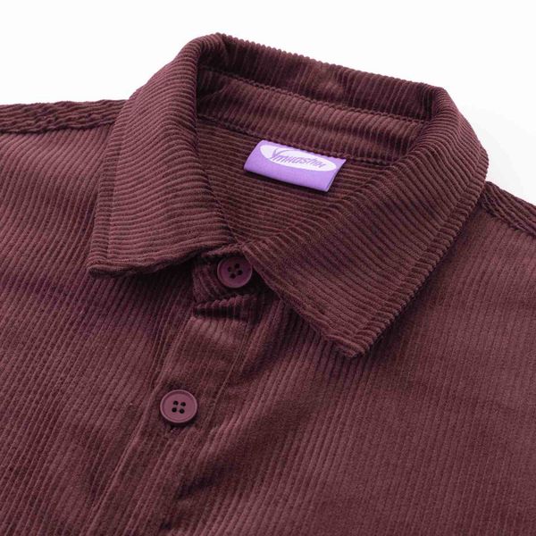 Рубашка Velvet Button бордовая - фото 3