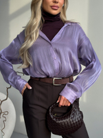 Блуза из полупрозрачного шифона