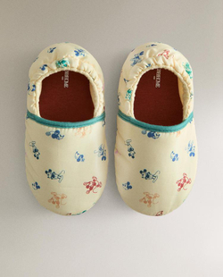 ZARA HOME УЮТНЫЕ ДЕТСКИЕ ТАПОЧКИ МИККИ И МИННИ ©DISNEY, ЖЕЛТЫЙ