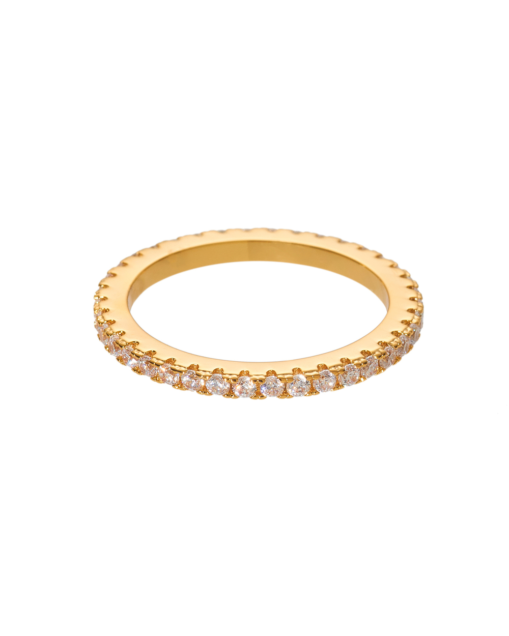 Кольцо- тонкая дорожка, россыпь цирконов, золото