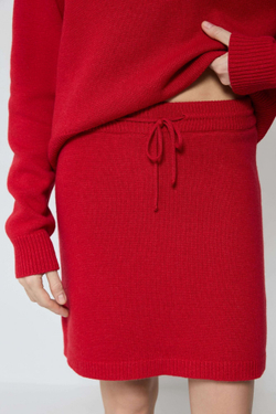Юбка мини из смесового кашемира