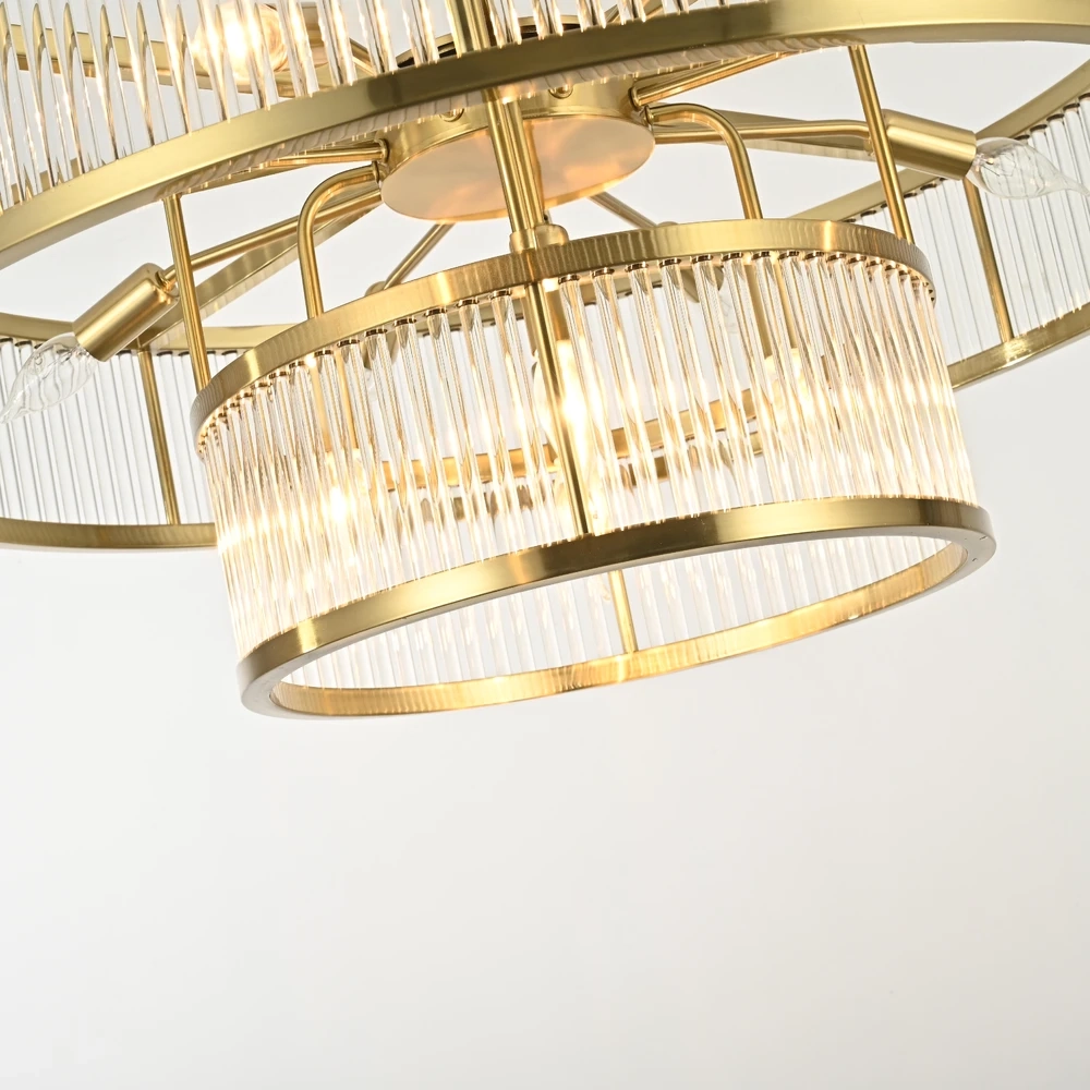 Люстра на штанге Imperiumloft RH MARAIS ROUND CHANDELIER 147903-22