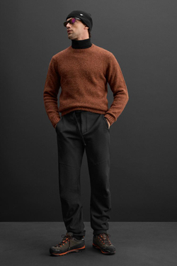 ZARA БРЮКИ ИЗ ВЫСОКОТЕХНОЛОГИЧНОЙ ТКАНИ С РЕМНЕМ, ЧЕРНЫЙ