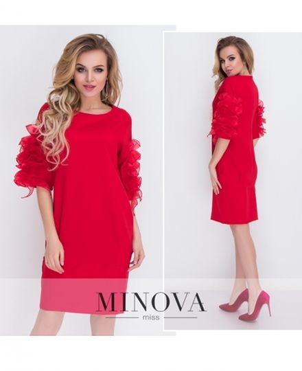 Платье 8574-красный Minova Фото 2