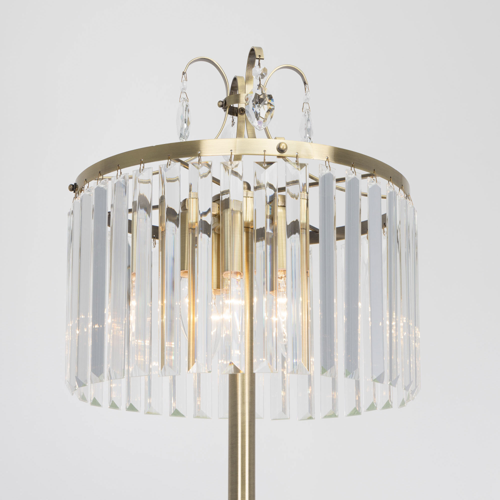 Citilux Инга CL335943 Торшер хрустальный Бронза