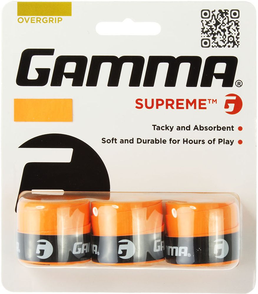 Теннисные намотки Gamma Supreme orange 3P